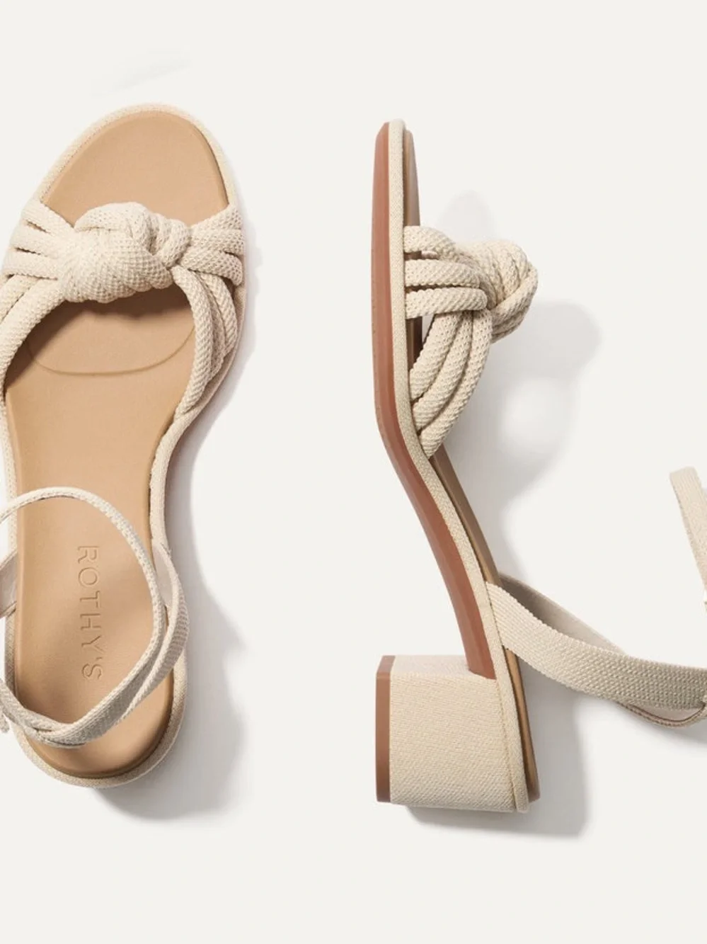 Rothy’s The Knot Sandal in Conch Size 9 - Picture 1 of 6